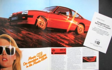 Opel Manta GTJ Modelprogram 1980 Carbrochure (0673)